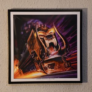 Klasszikus metal albumborító nyomat keretezve, fali kép