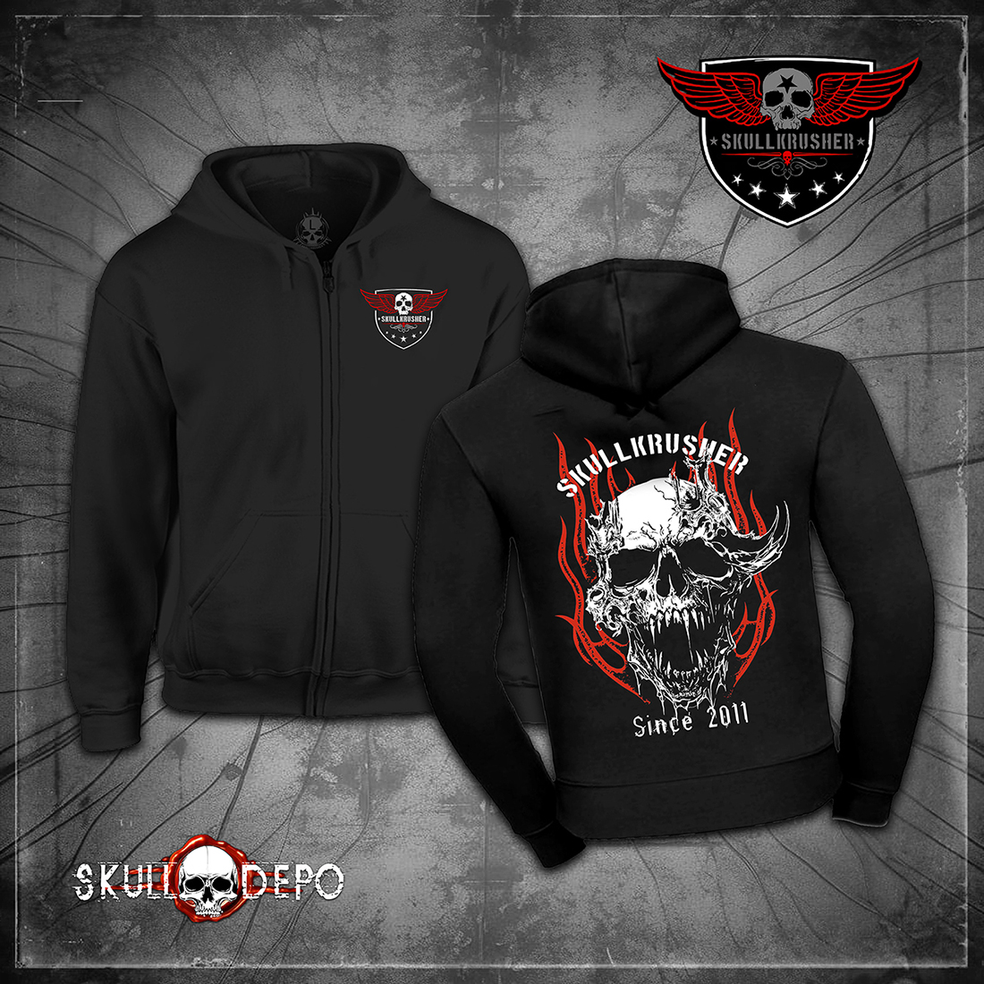 SKULLKRUSHER pulóver skpul04