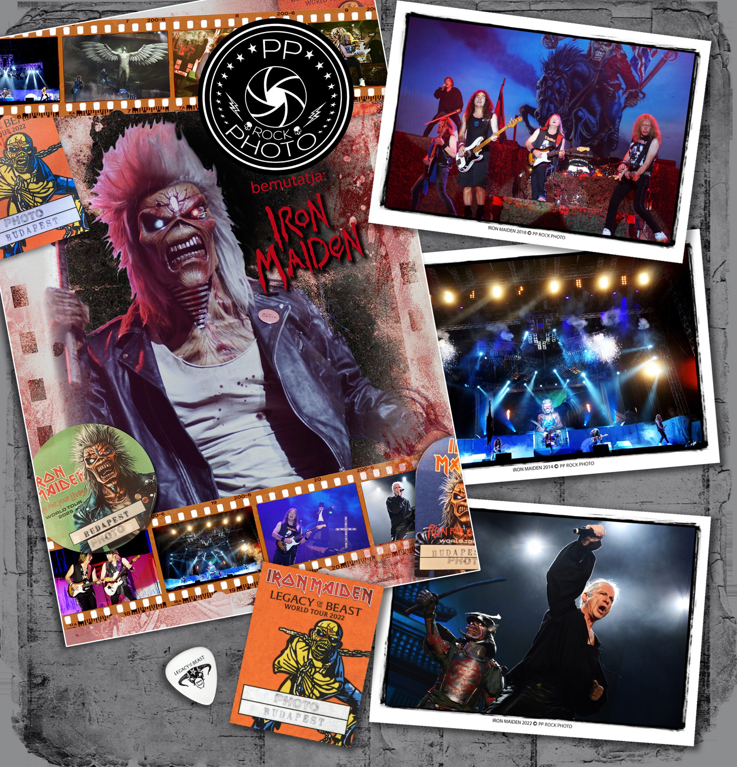 PP ROCK PHOTO - IRON MAIDEN - Limitált Fan Pack